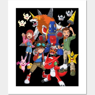 Digimon Digital Monsters tees fan art awesome Gift for Digimon Lovers Posters and Art